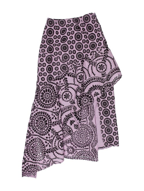 Unique Printed Midi Length Skirt
