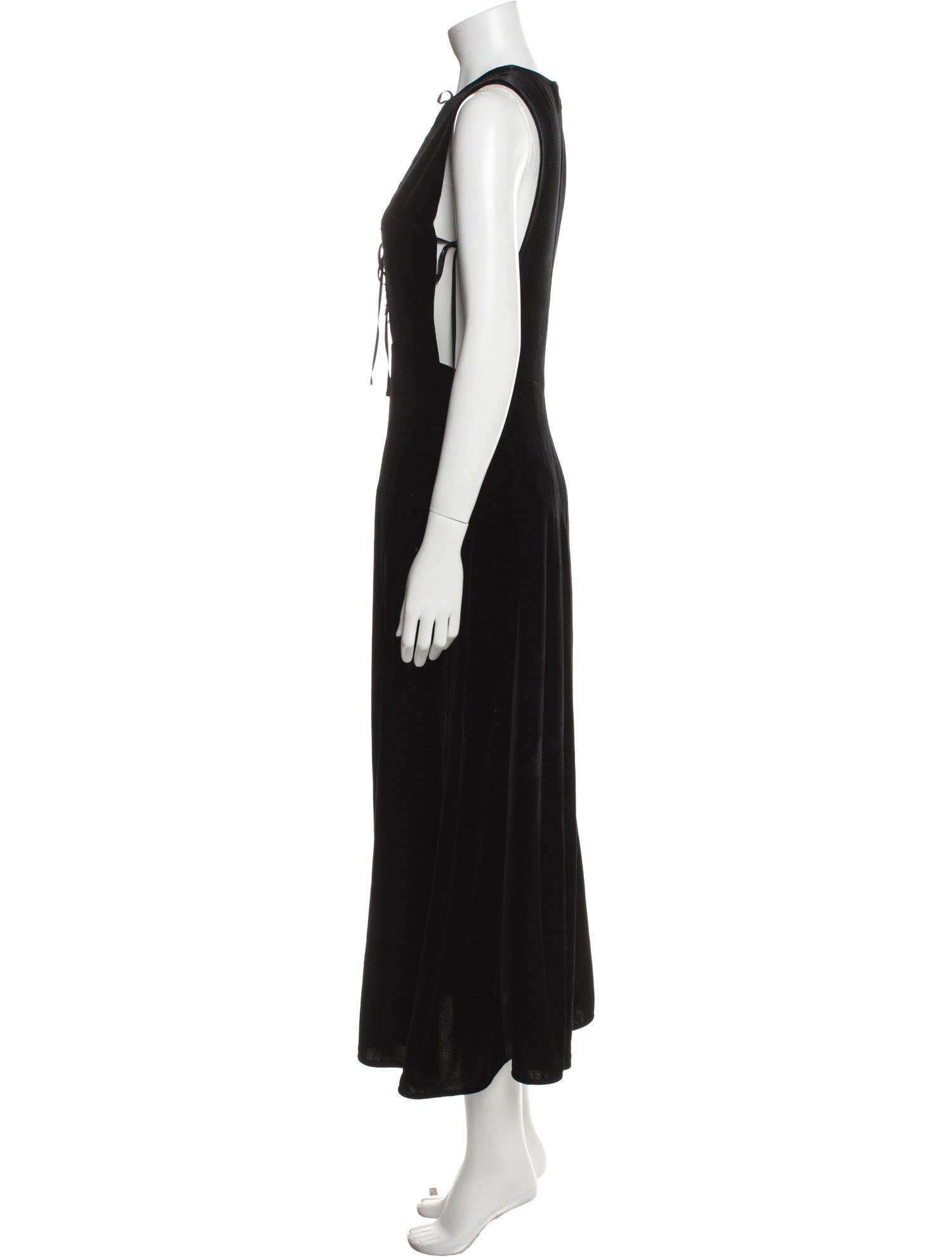 Unique Crew Neck Long Dress