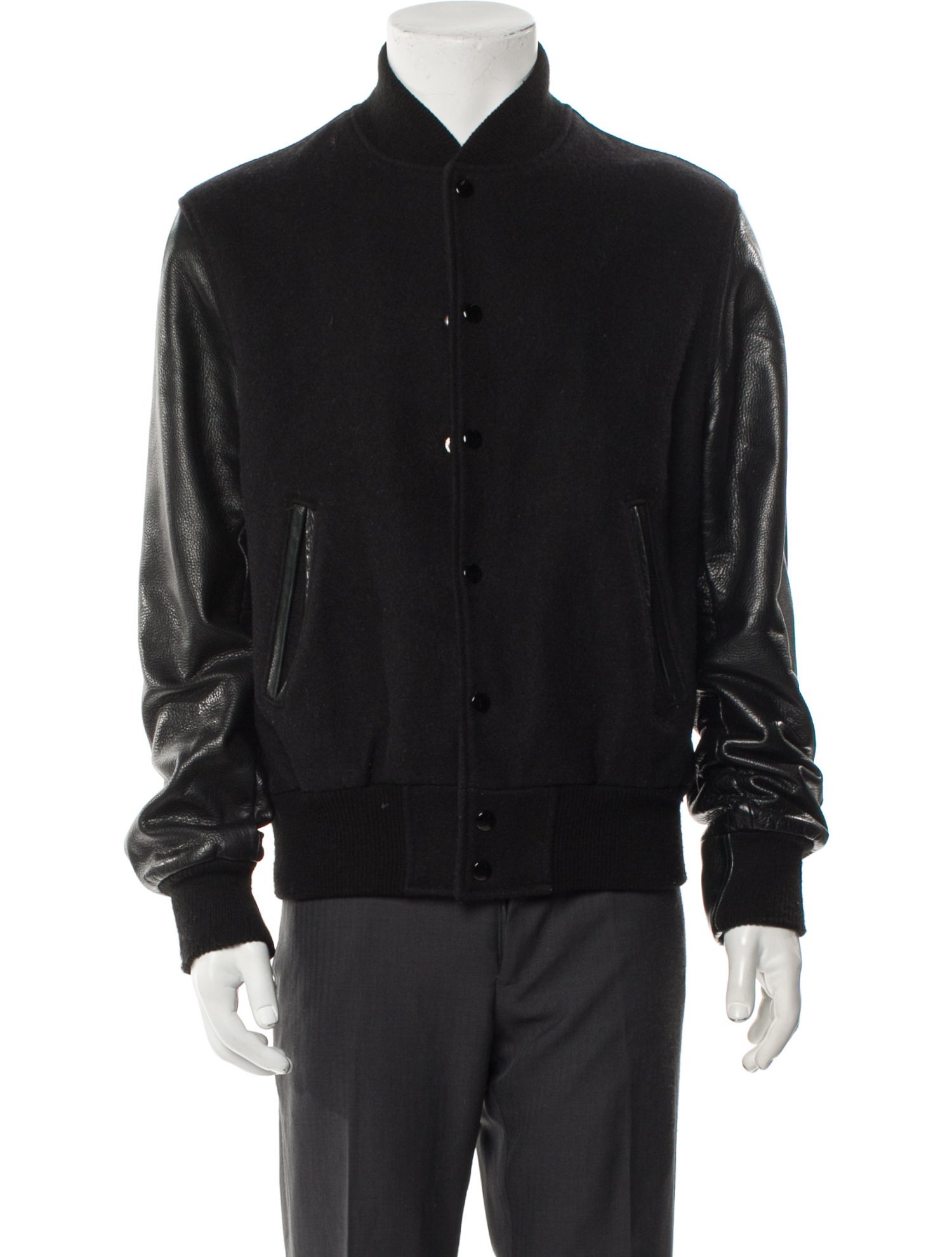Unis Leather Bomber Jacket