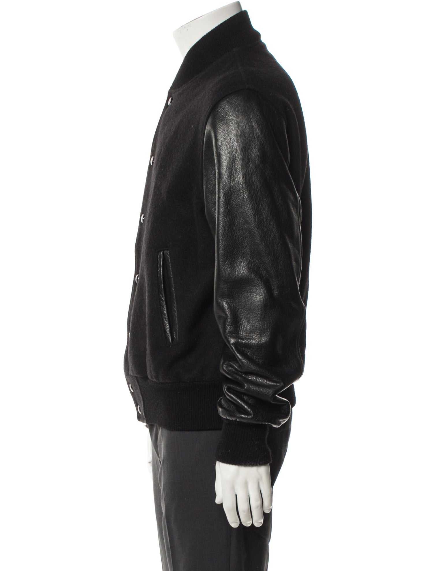 Unis Leather Bomber Jacket
