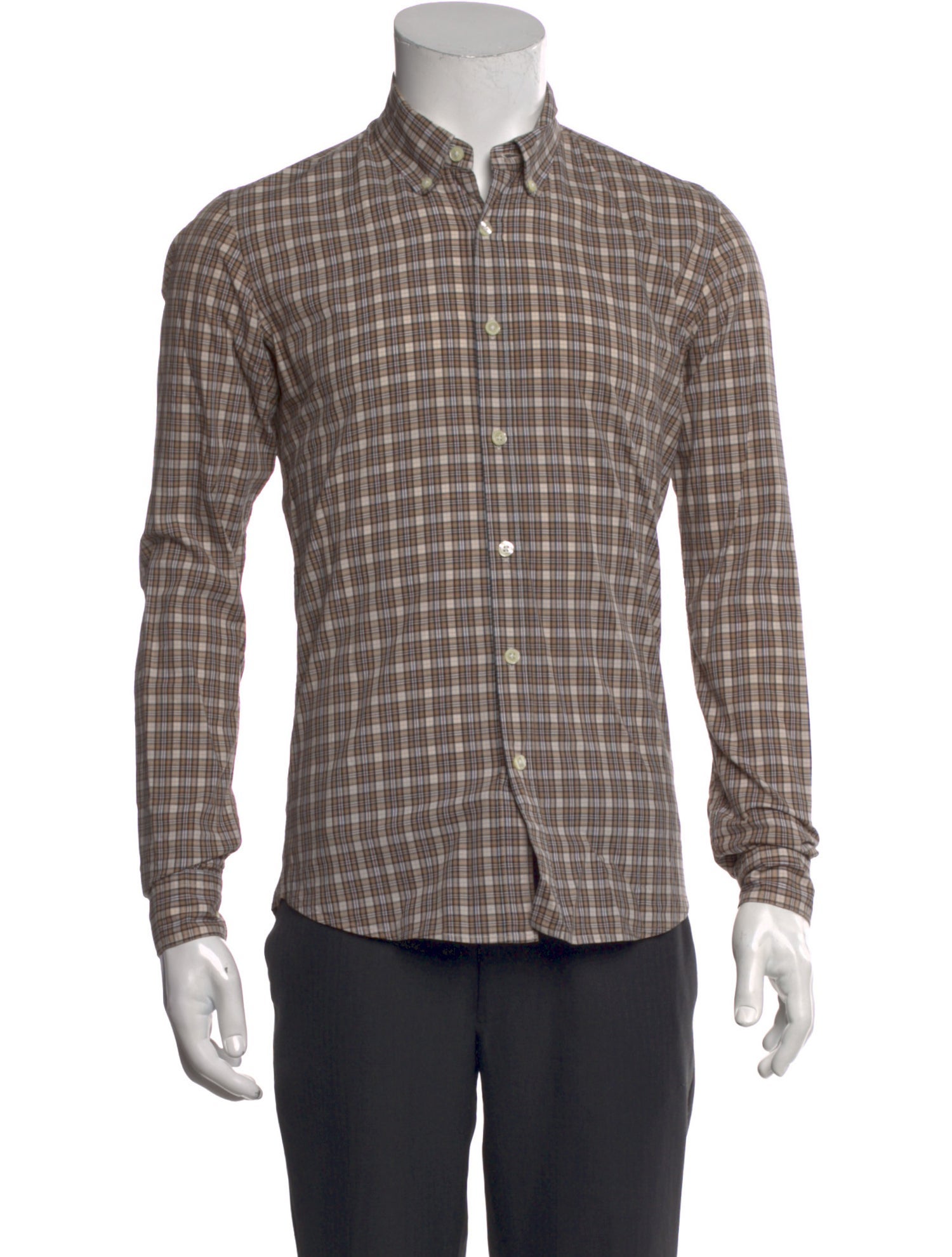 Unis Plaid Print Long Sleeve Shirt