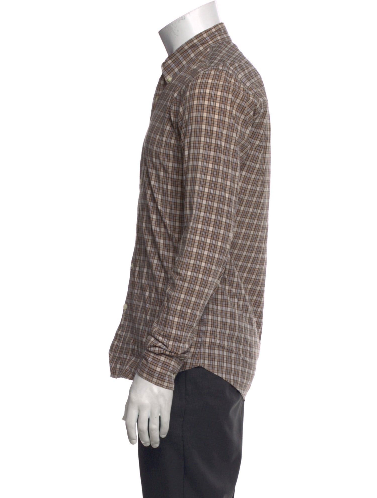Unis Plaid Print Long Sleeve Shirt