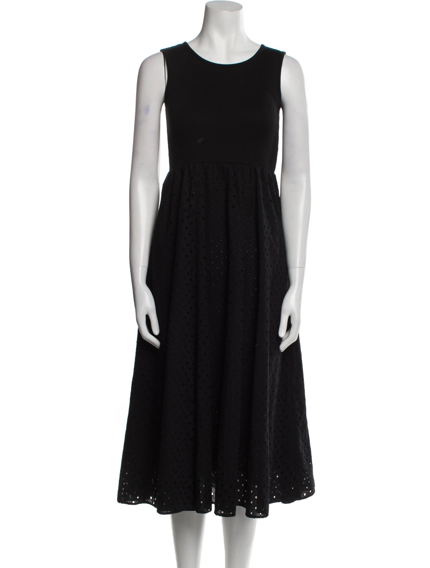 United Arrows Scoop Neck Midi Length Dress