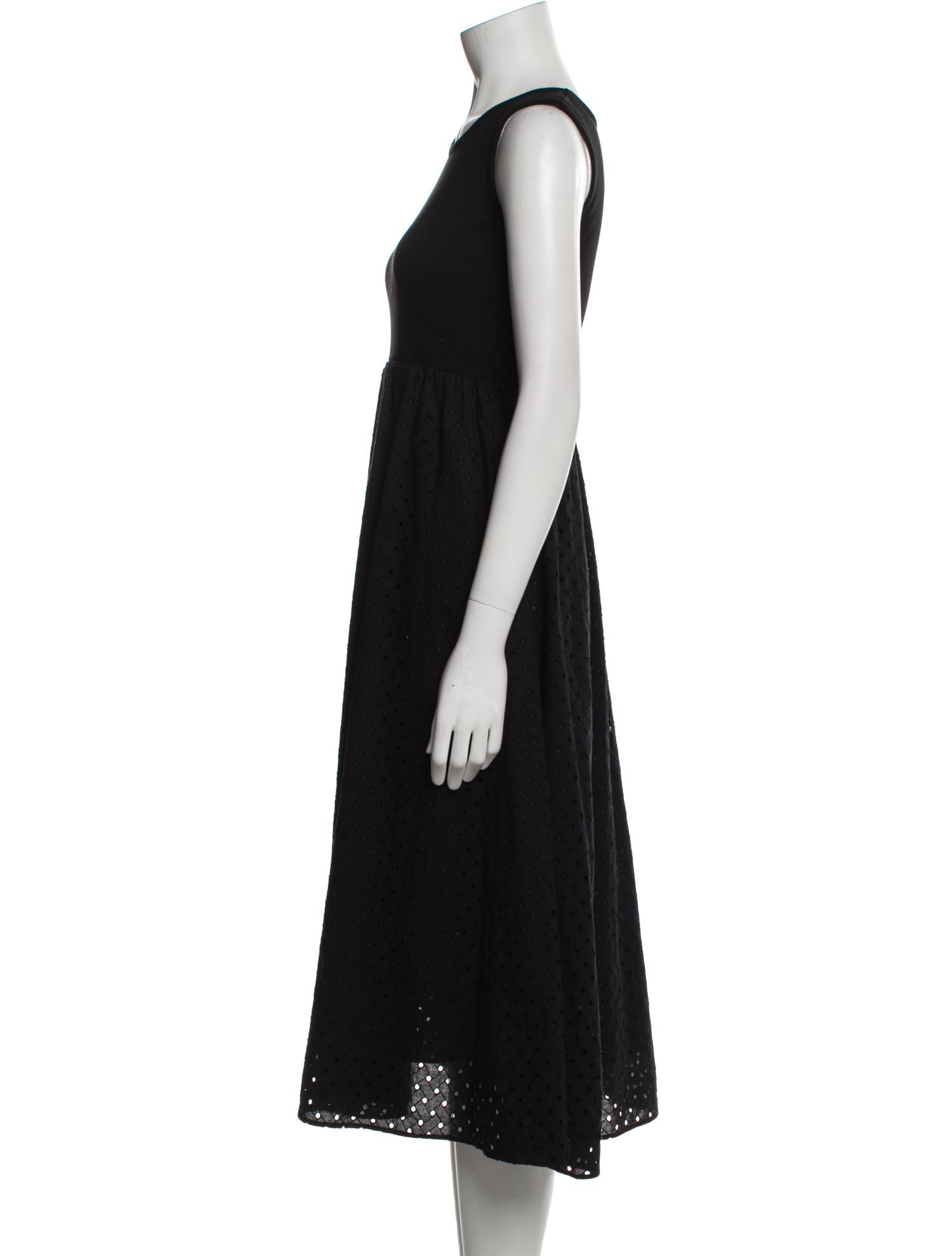 United Arrows Scoop Neck Midi Length Dress