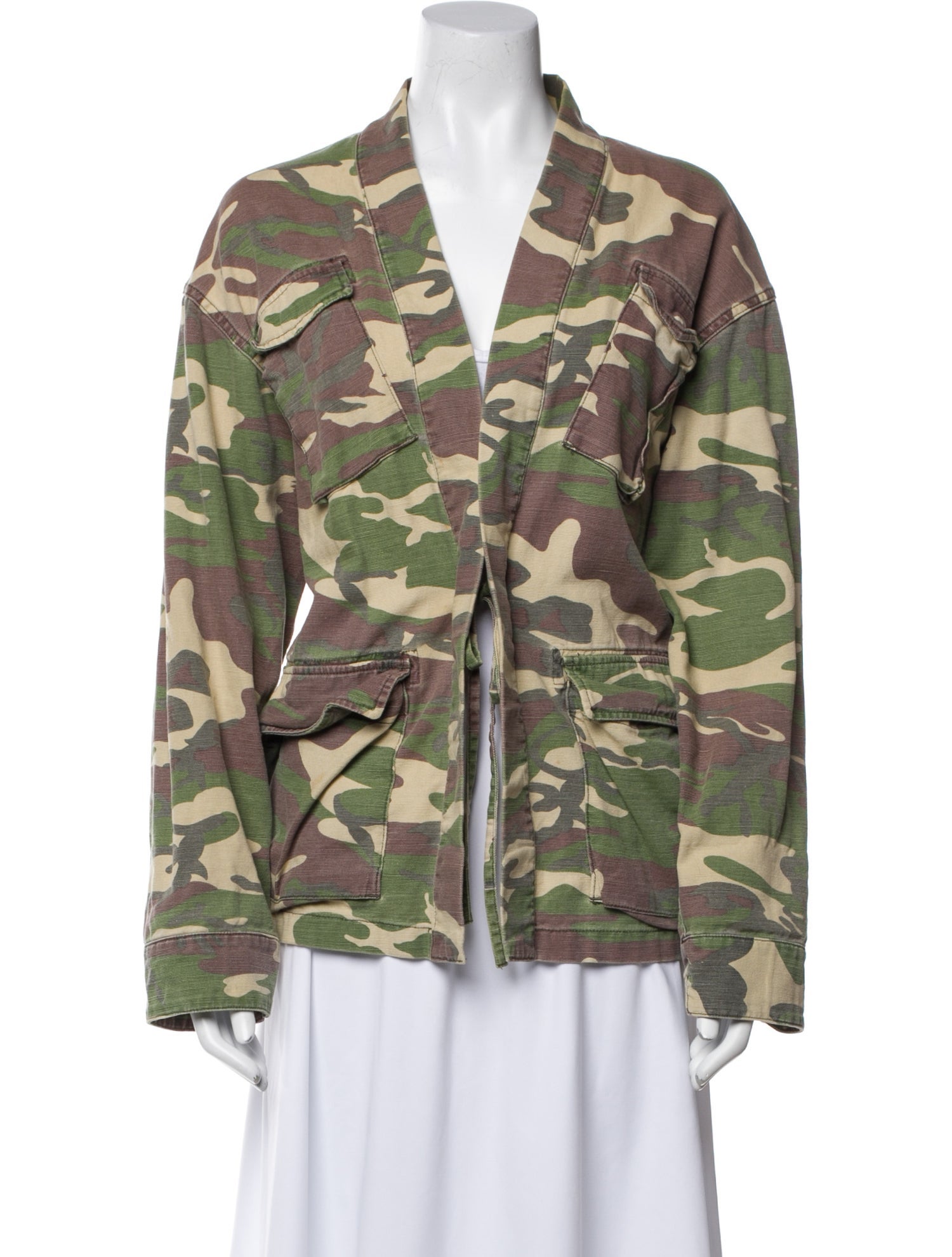 United Arrows Camouflage Print Blazer