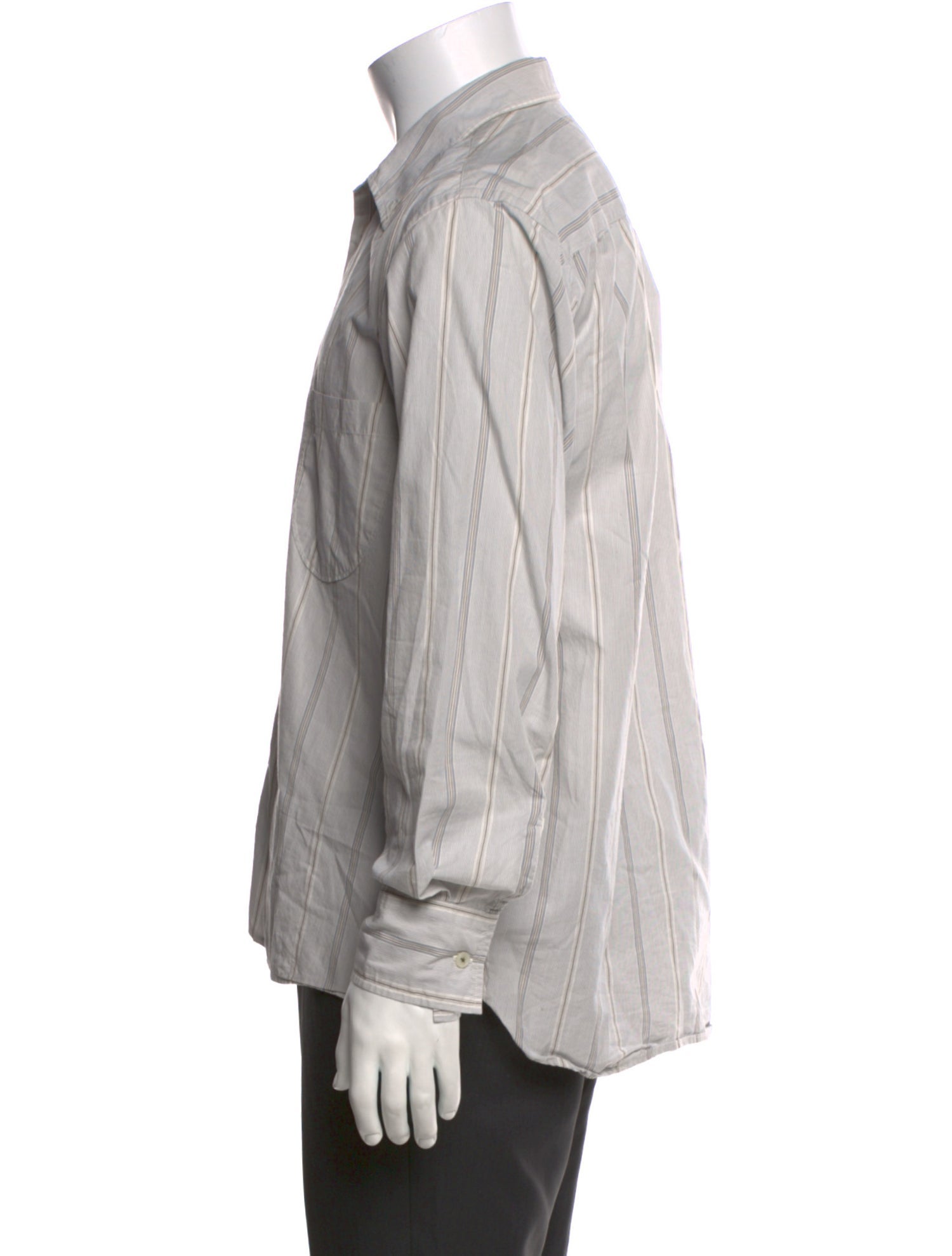 Universal Works Striped Long Sleeve Dress Shirt