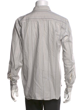 Universal Works Striped Long Sleeve Dress Shirt