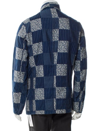 Universal Works Plaid Print Denim Jacket