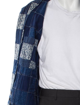 Universal Works Plaid Print Denim Jacket