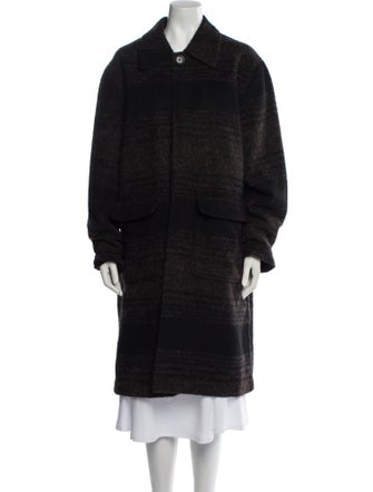 Universal Works Virgin Wool Faux Fur Coat