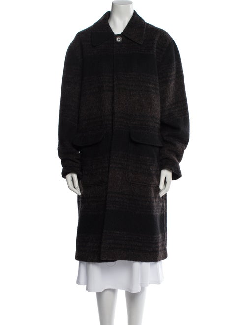 Universal Works Virgin Wool Faux Fur Coat