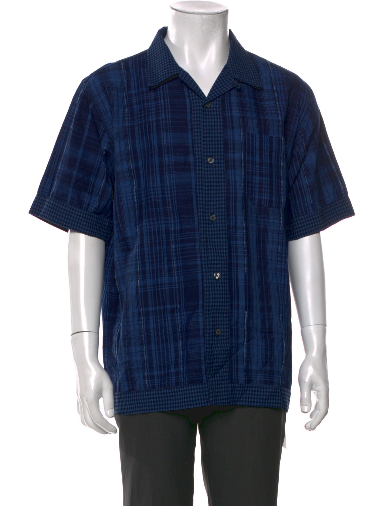 Universal Works Plaid Print Short Sleeve Shirt