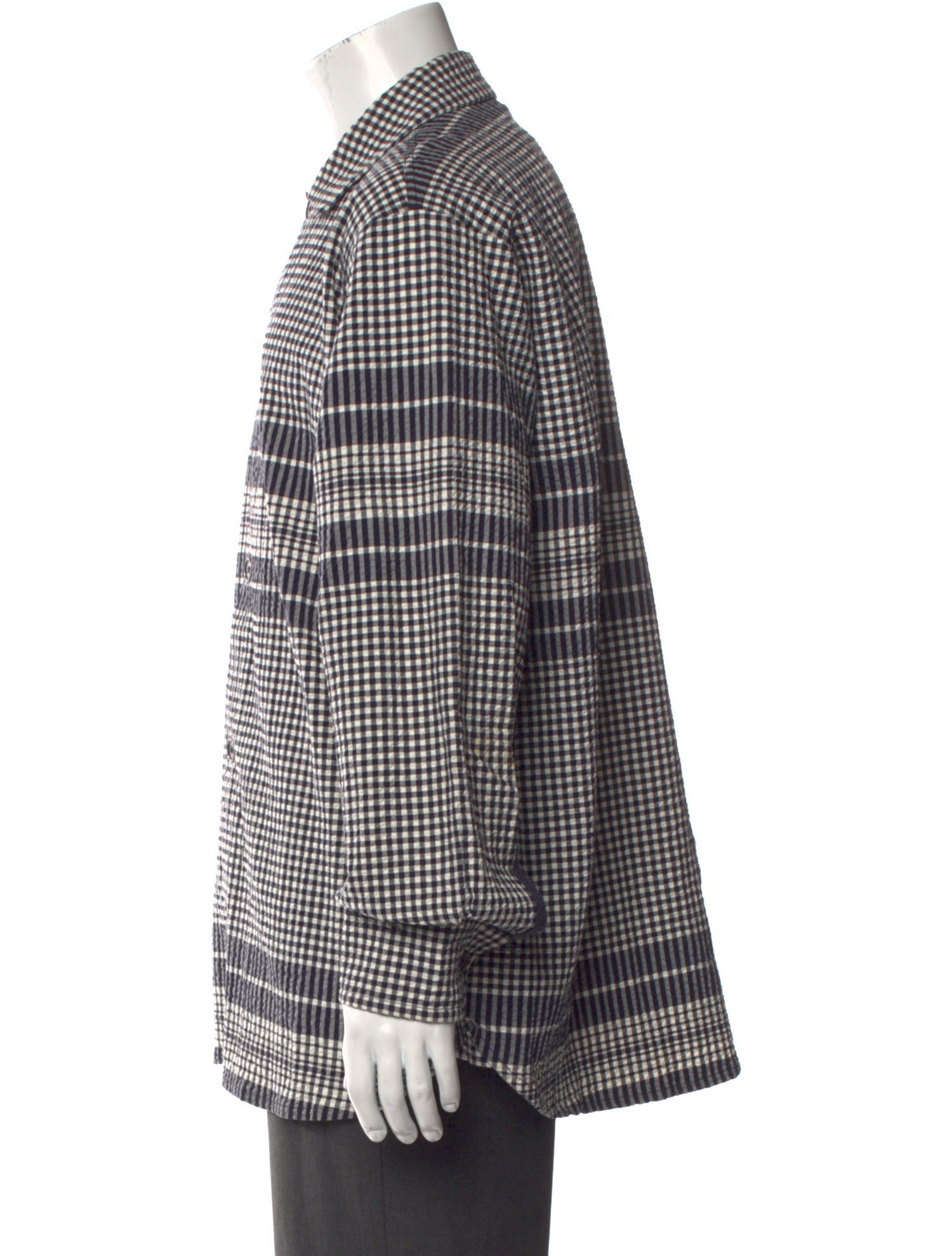 Universal Works Plaid Print Long Sleeve Shirt