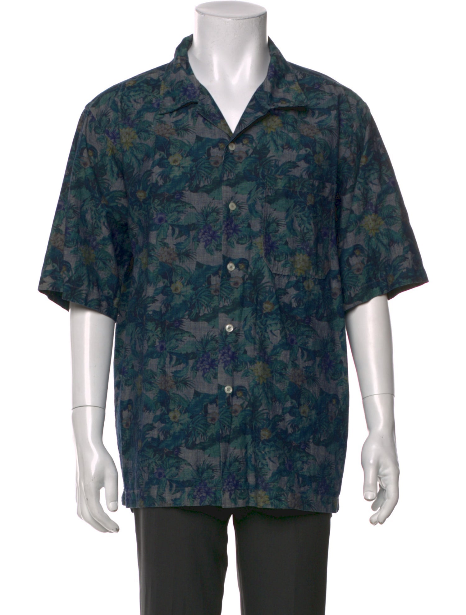 Universal Works Floral Print Short Sleeve Shirt