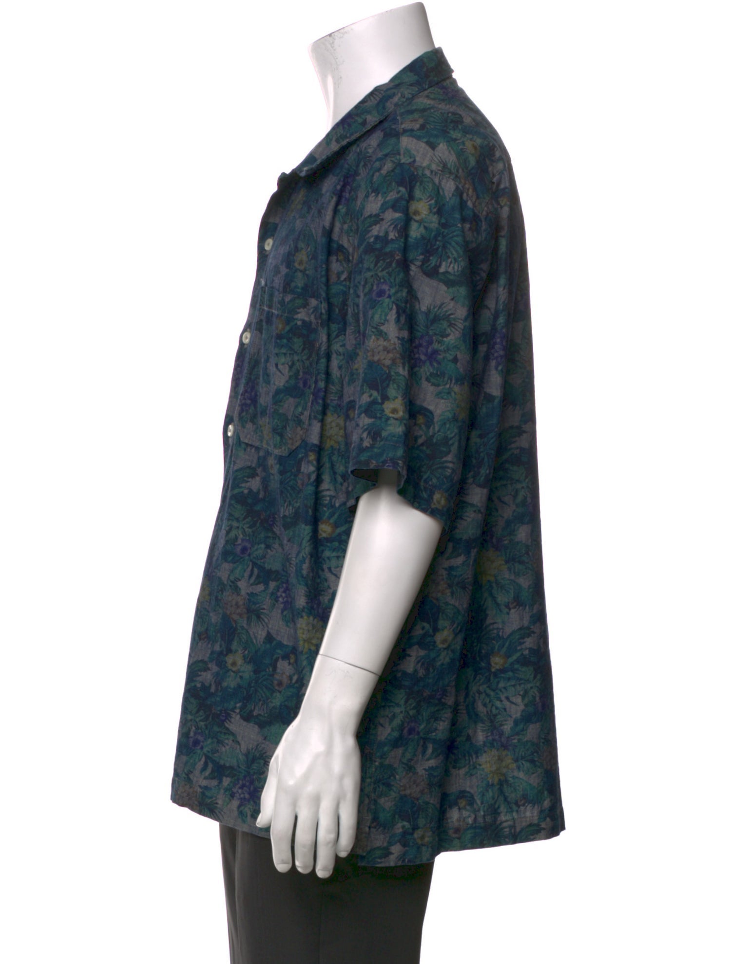 Universal Works Floral Print Short Sleeve Shirt