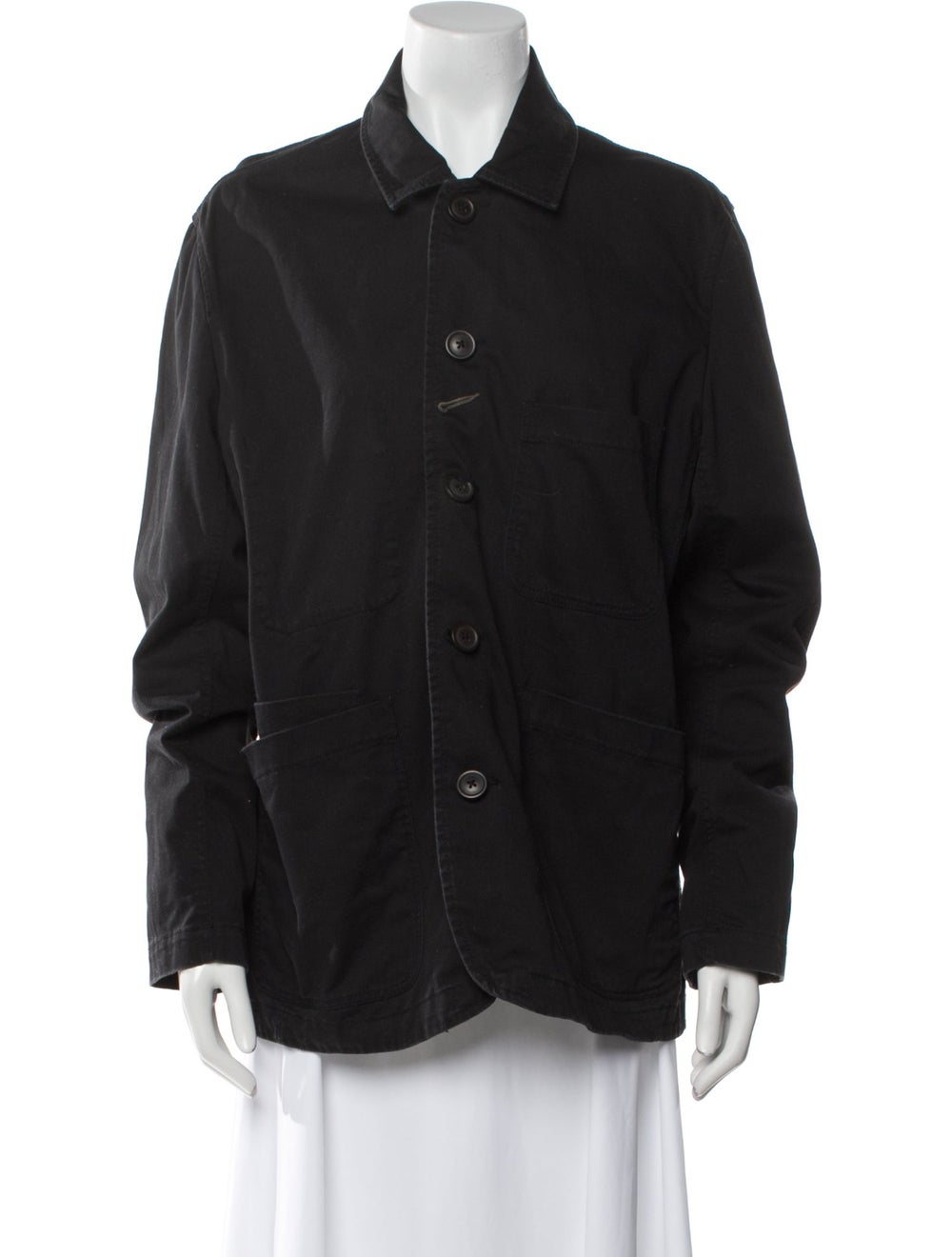 Universal Works Utility Jacket Black Pointed Coll… - image 1