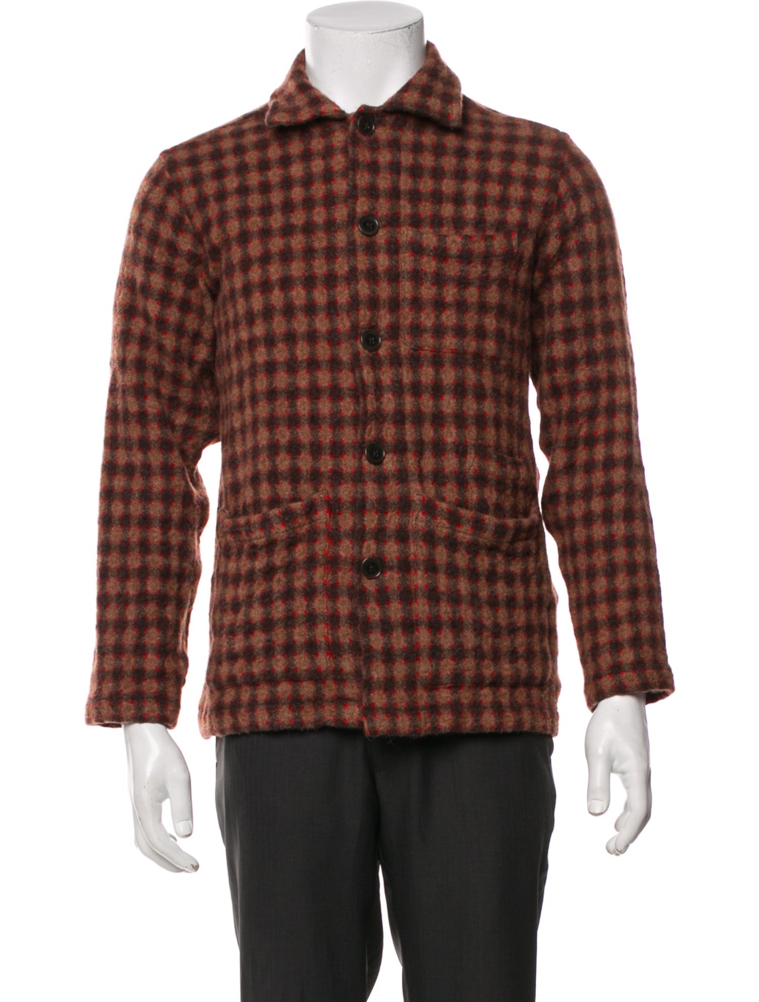 Universal Works Wool Plaid Print Jacket