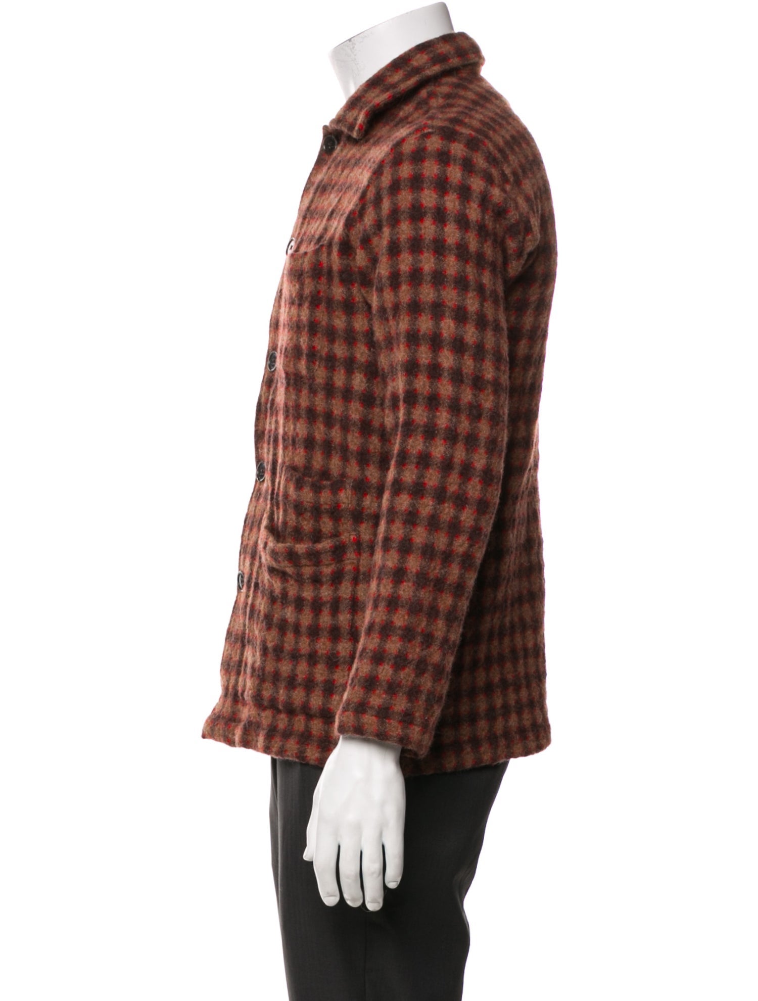 Universal Works Wool Plaid Print Jacket