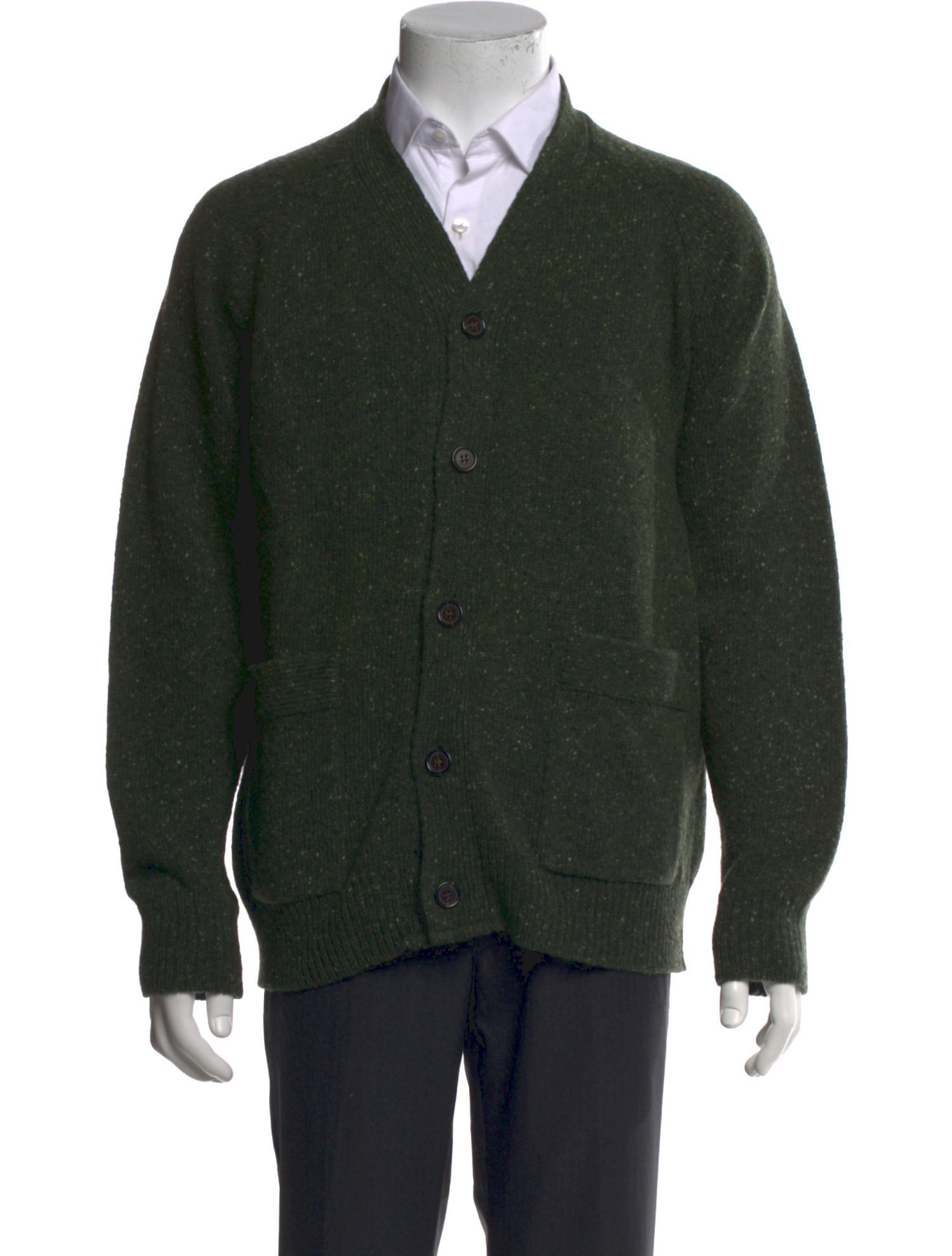 Universal Works Wool V-Neck Cardigan