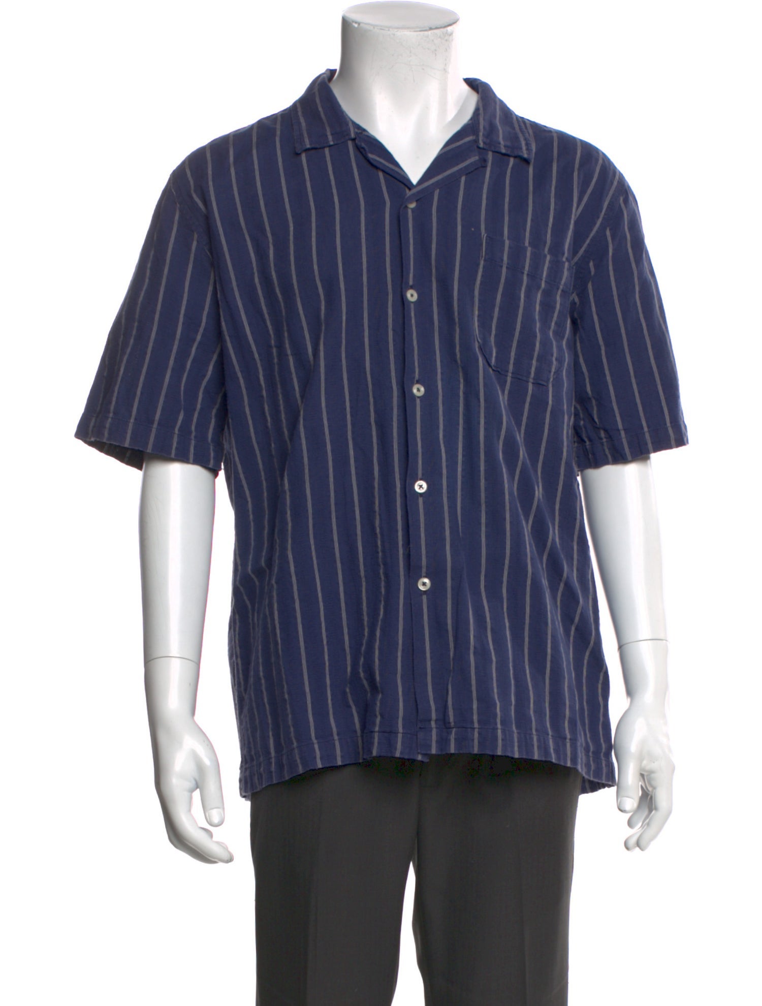 Universal Works Striped Short Sleeve Shirt