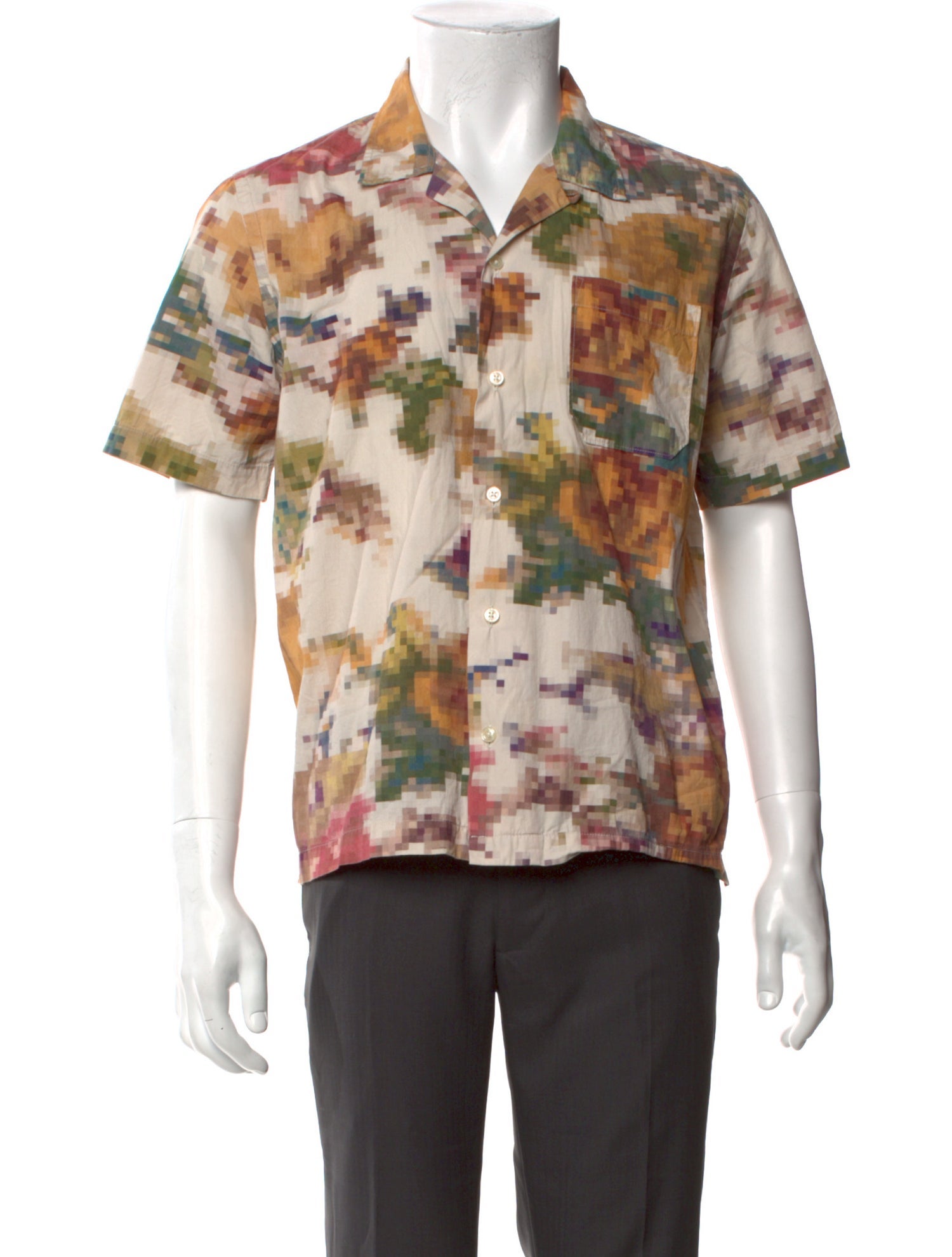 Universal Works Floral Print Short Sleeve Shirt
