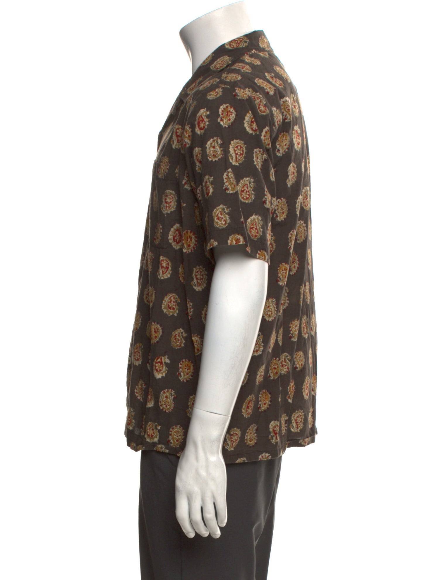 Universal Works Paisley Print Short Sleeve Shirt