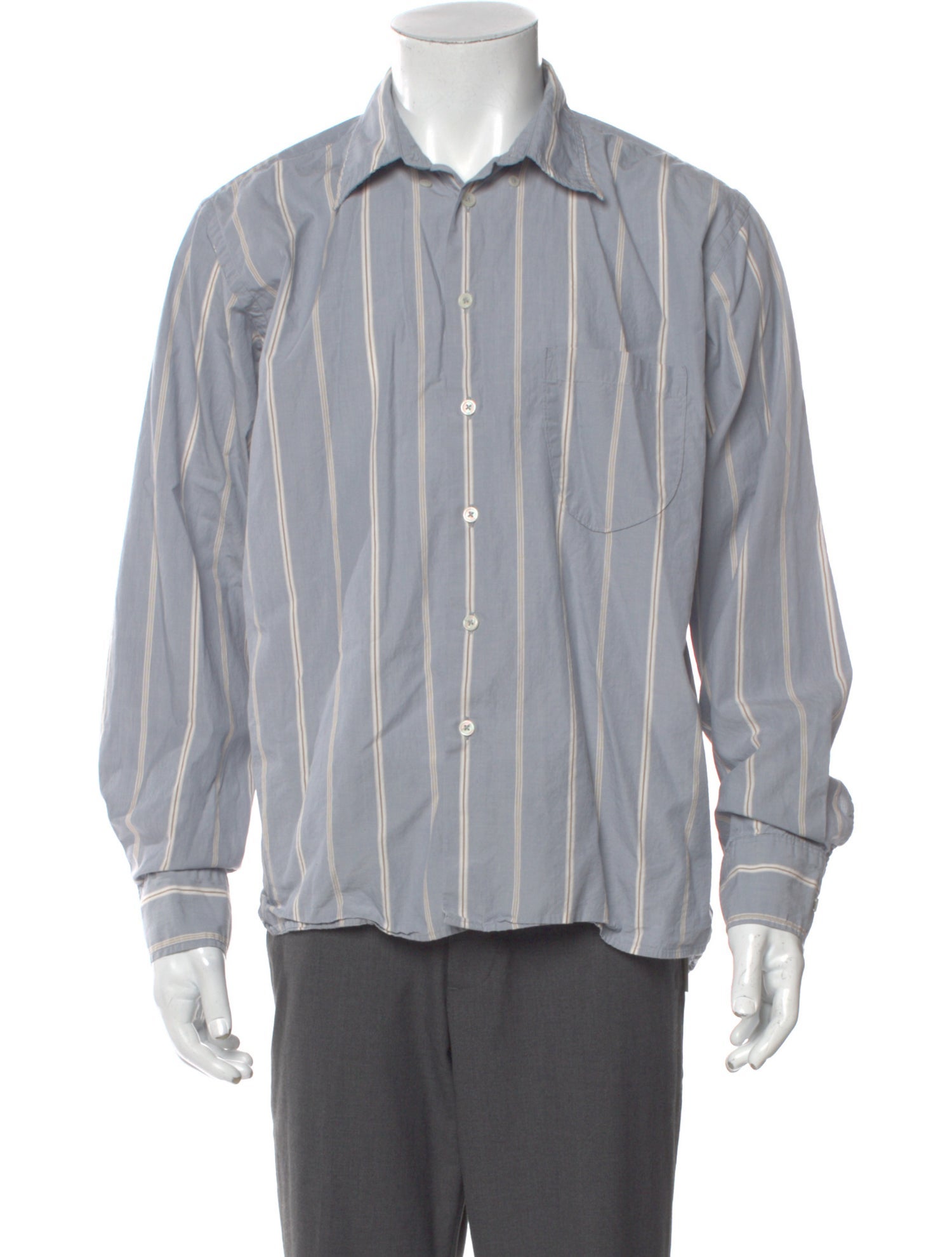 Universal Works Striped Long Sleeve Shirt