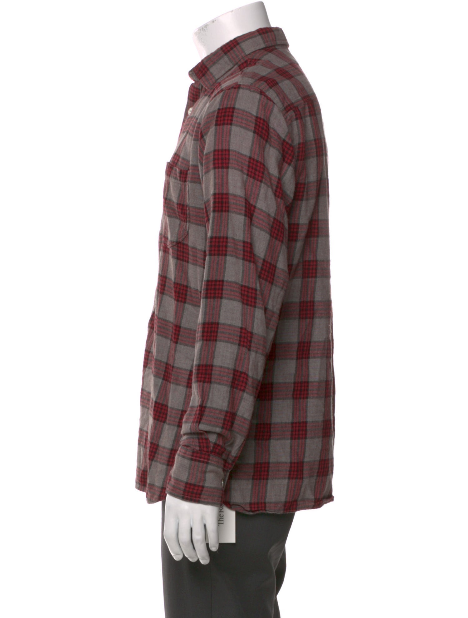 Universal Works Plaid Print Long Sleeve Shirt
