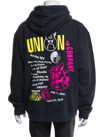 Union Los Angeles Graphic Print Crew Neck Hoodie