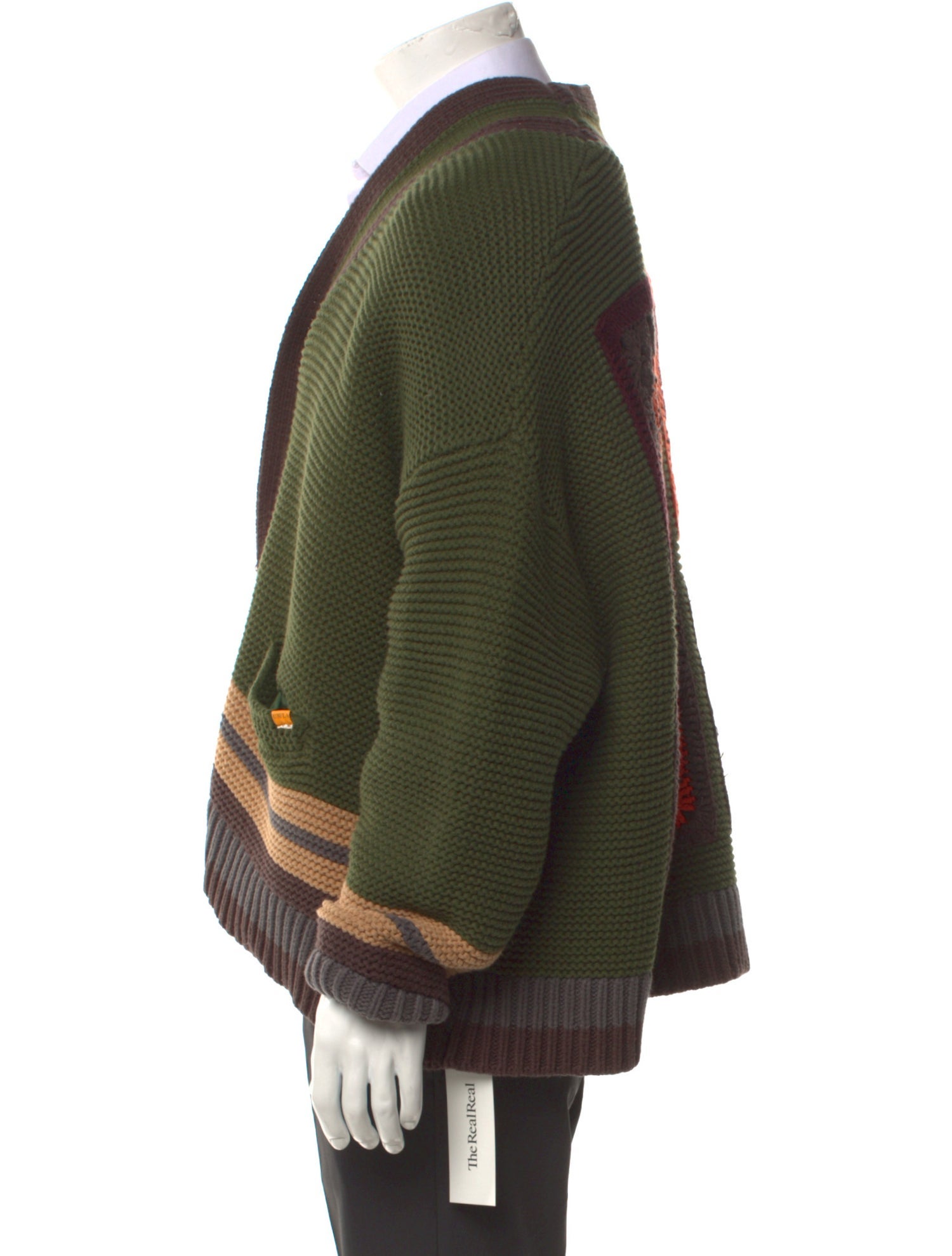 Union Los Angeles Striped V-Neck Cardigan