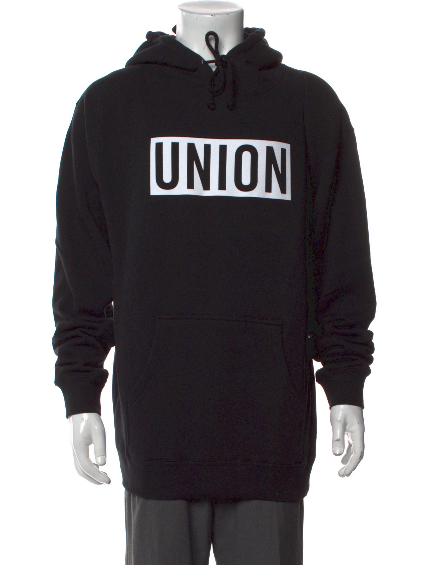 Union Los Angeles Graphic Print Mock Neck Hoodie