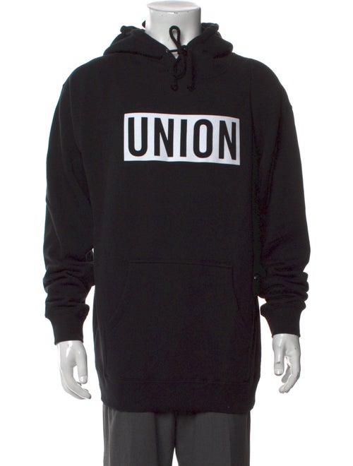 Union Los Angeles Graphic Print Mock Neck Hoodie