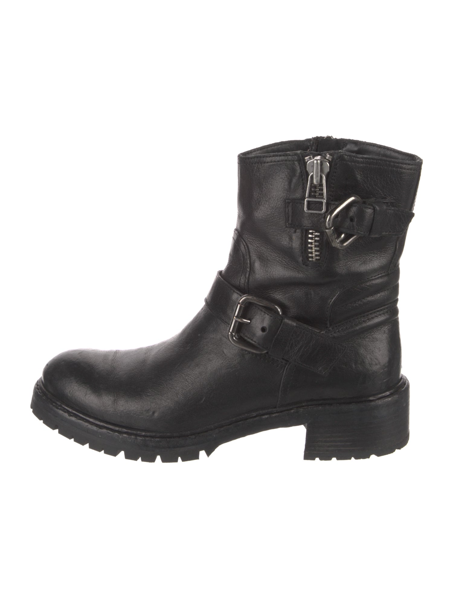 Untamed Street Leather Moto Boots