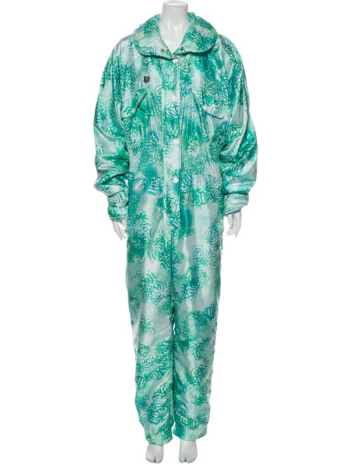 Ungaro Paris Printed Jumpsuit Green