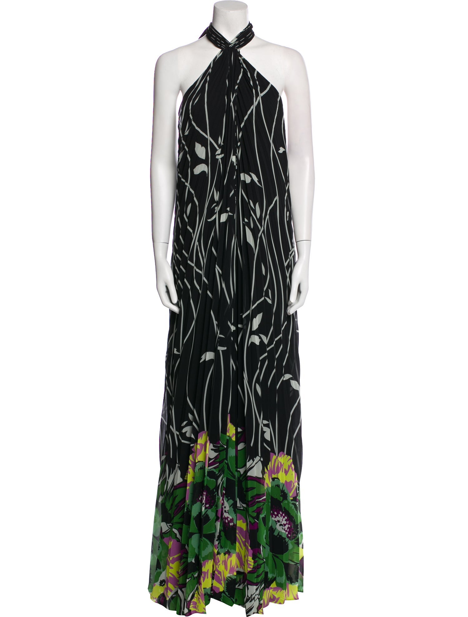 Ungaro Paris Printed Long Dress