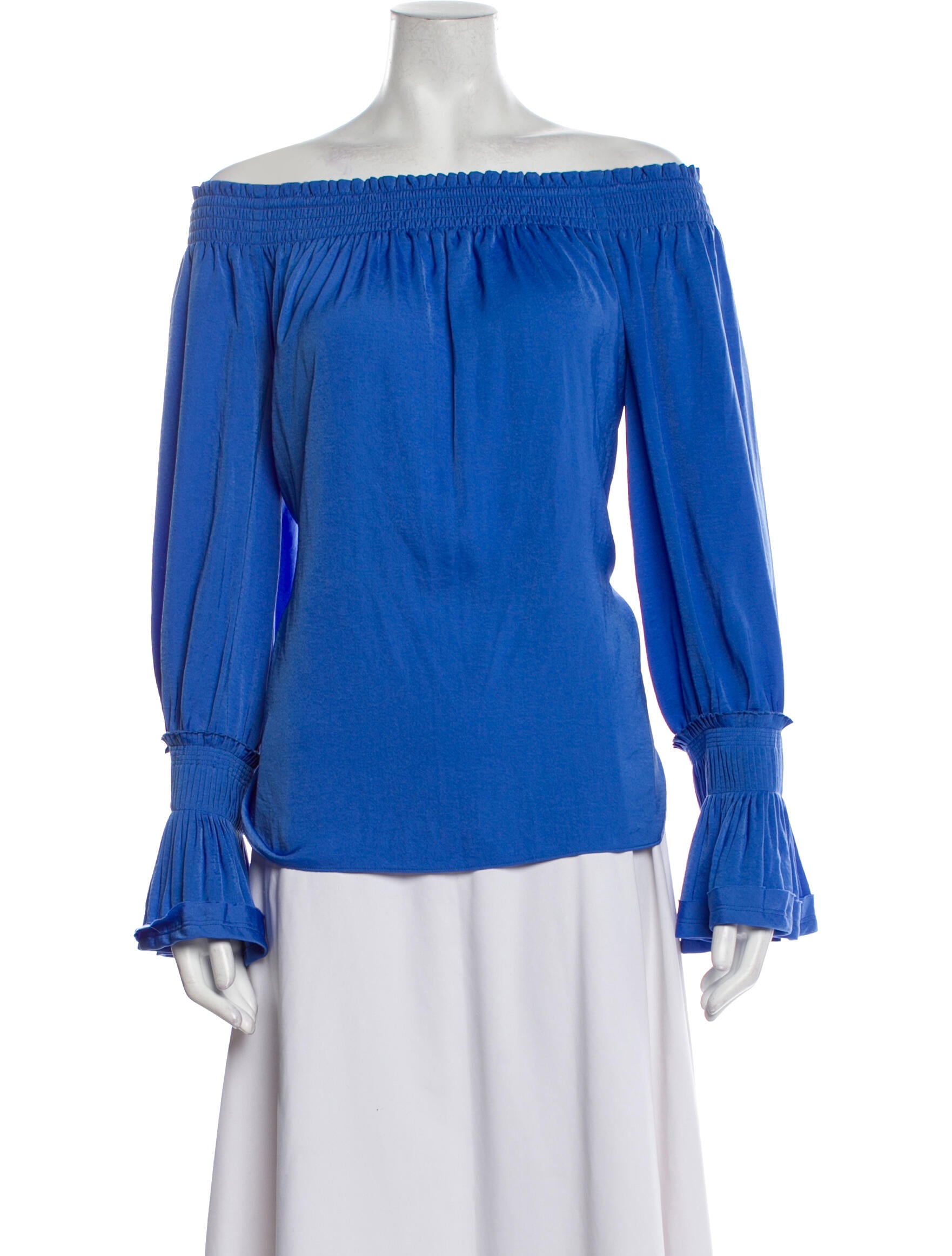 Ungaro Paris Silk Off-The-Shoulder Blouse