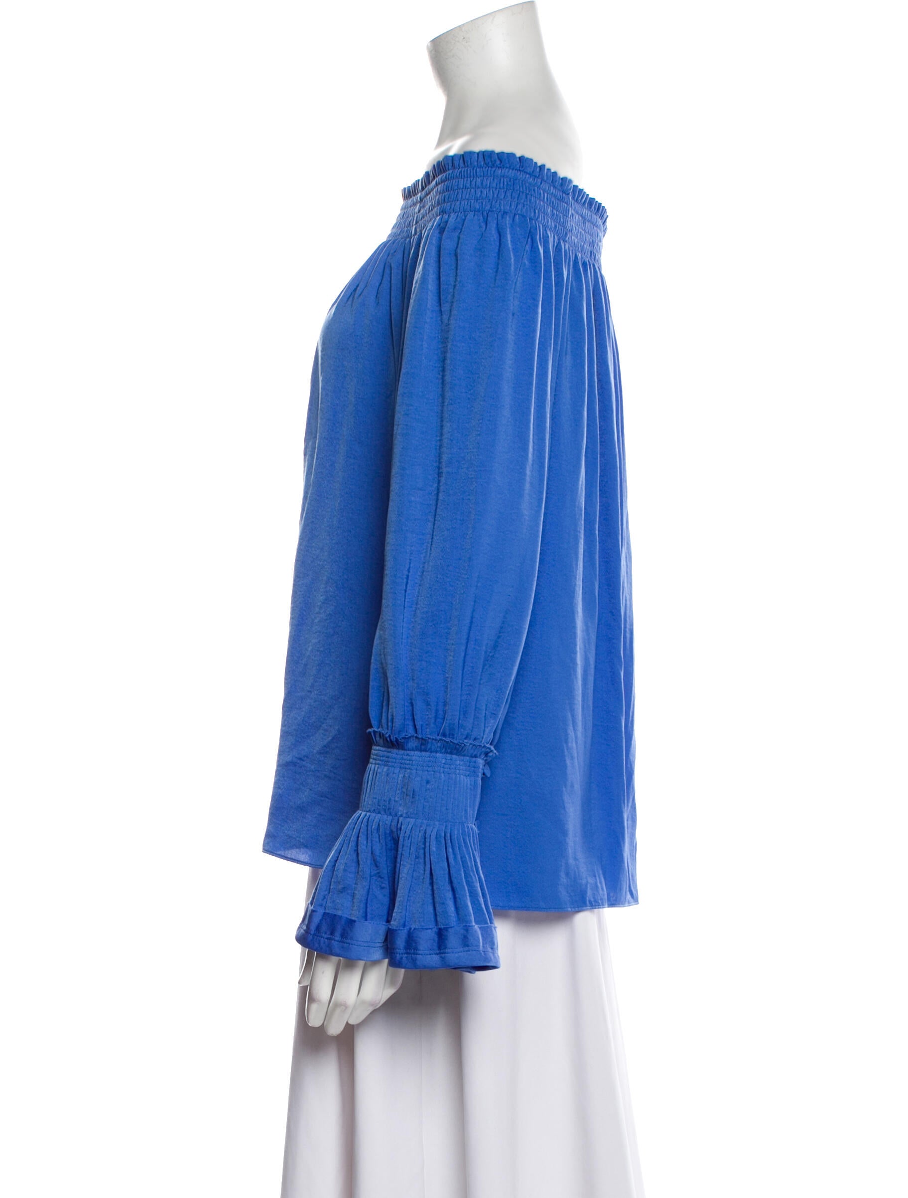 Ungaro Paris Silk Off-The-Shoulder Blouse