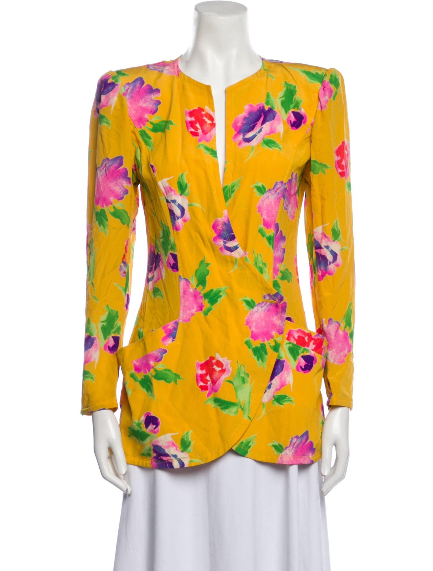 Ungaro Paris Floral Print Evening Jacket