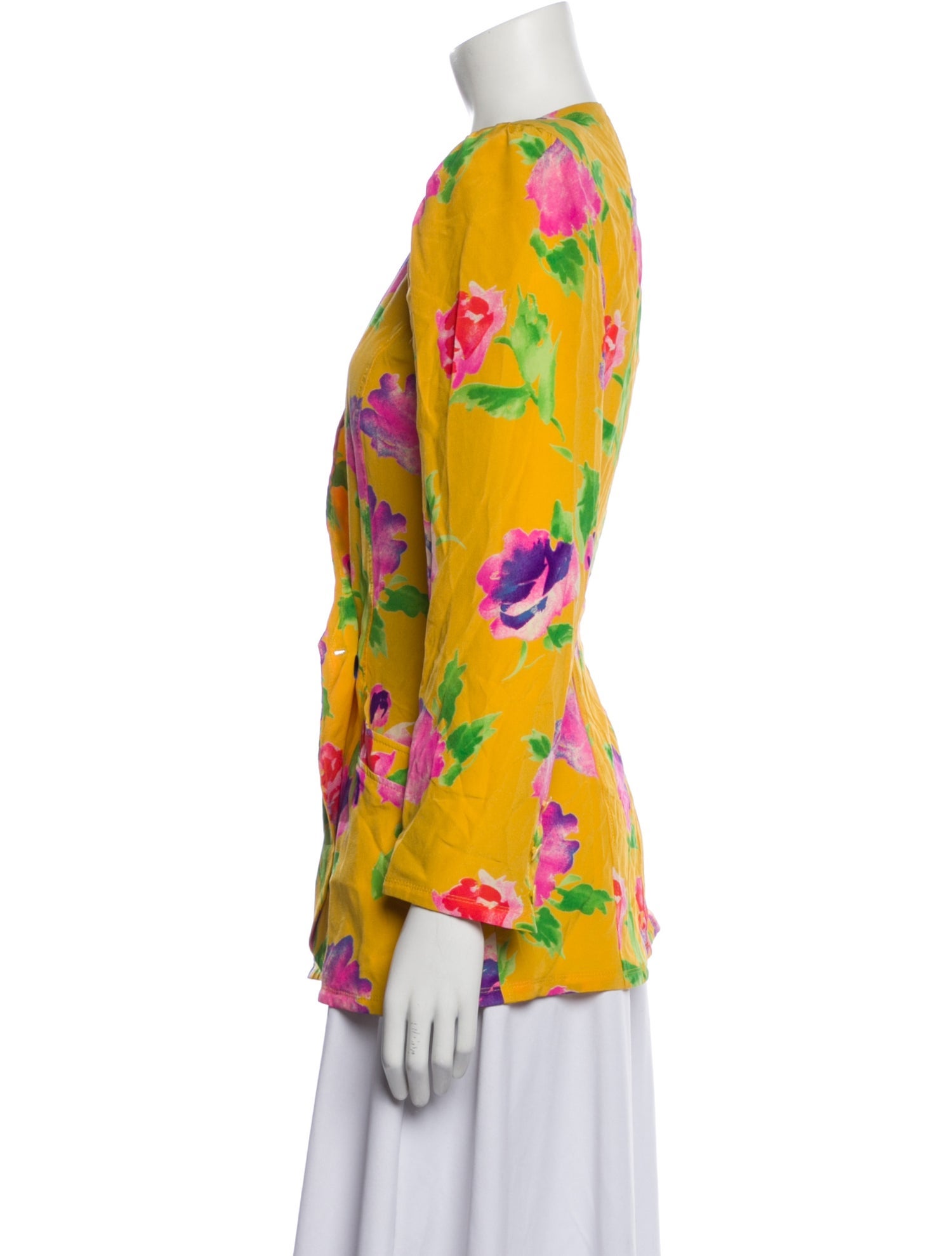 Ungaro Paris Floral Print Evening Jacket