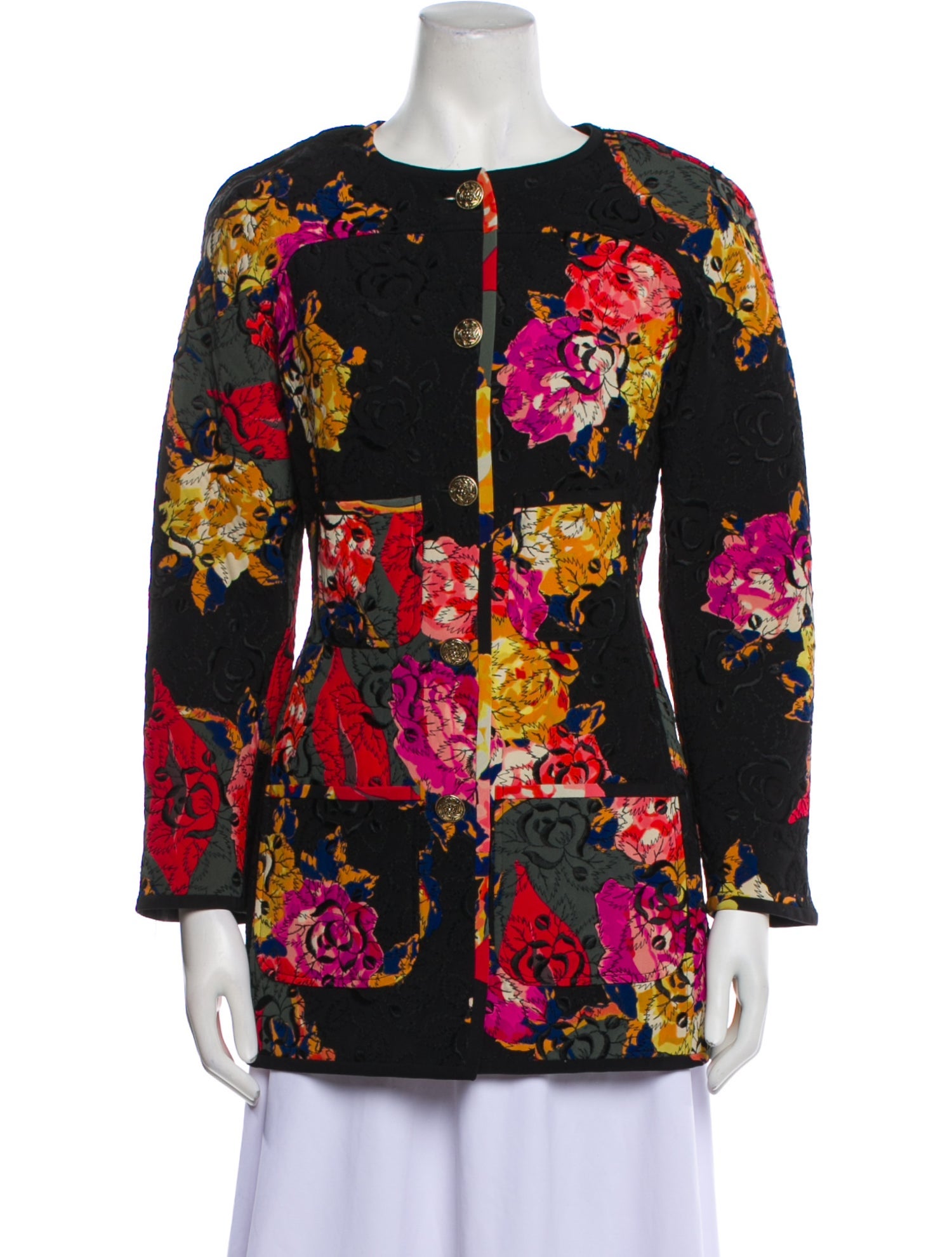 Ungaro Paris Vintage Floral Print Jacket