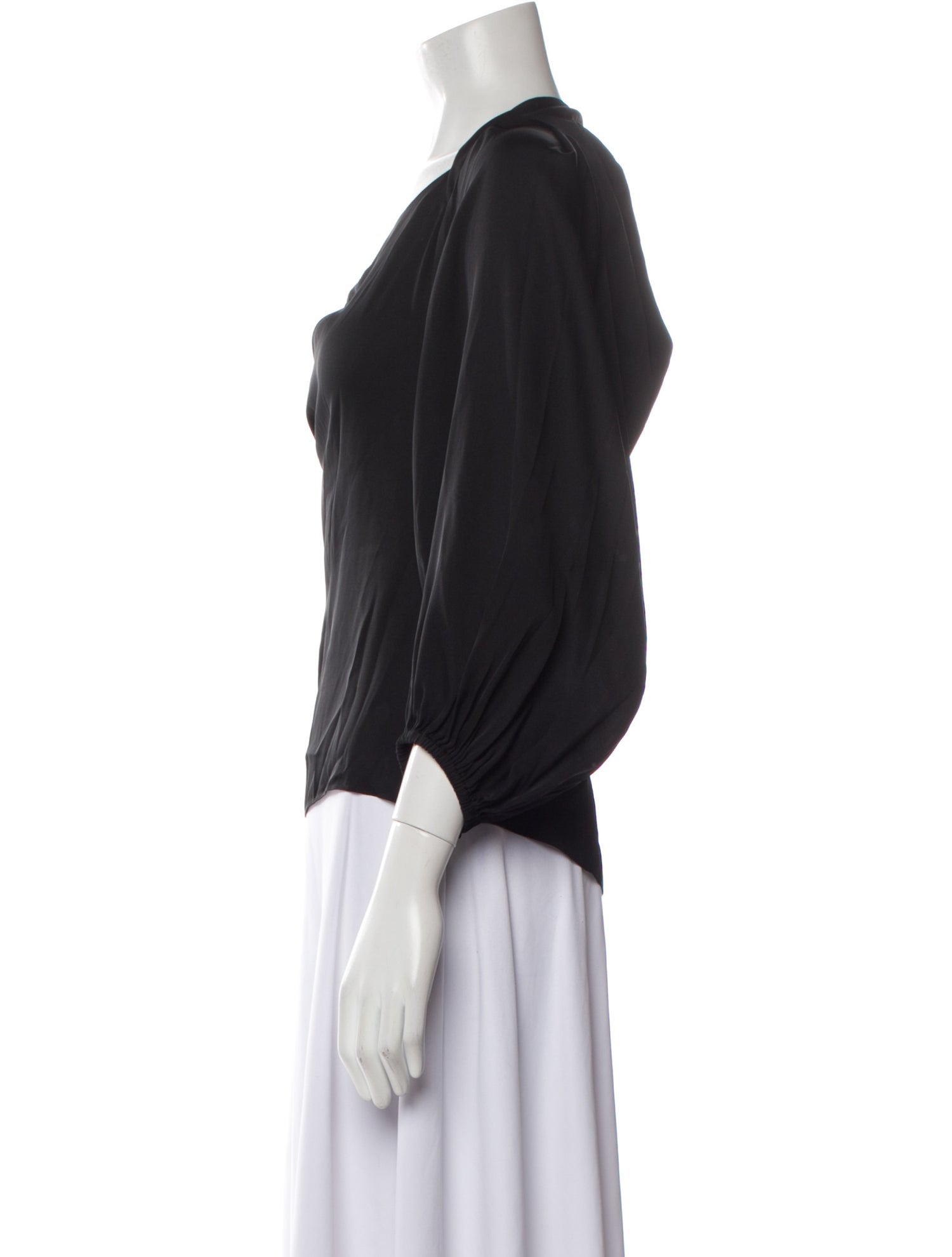 Ungaro Paris Silk Cowl Neck Blouse