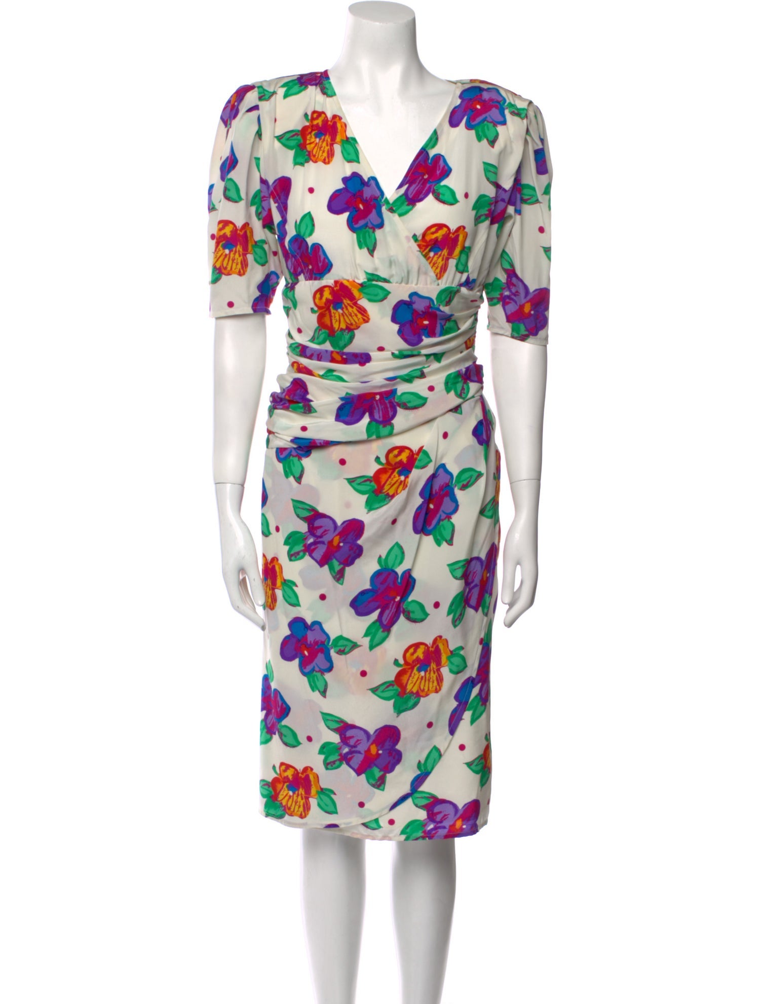 Ungaro Paris Printed Midi Length Dress
