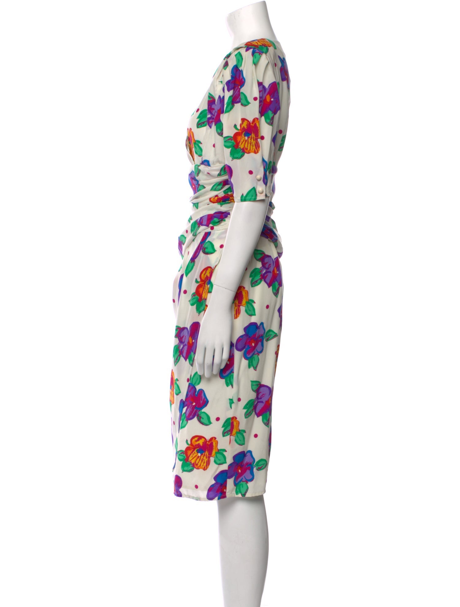 Ungaro Paris Printed Midi Length Dress