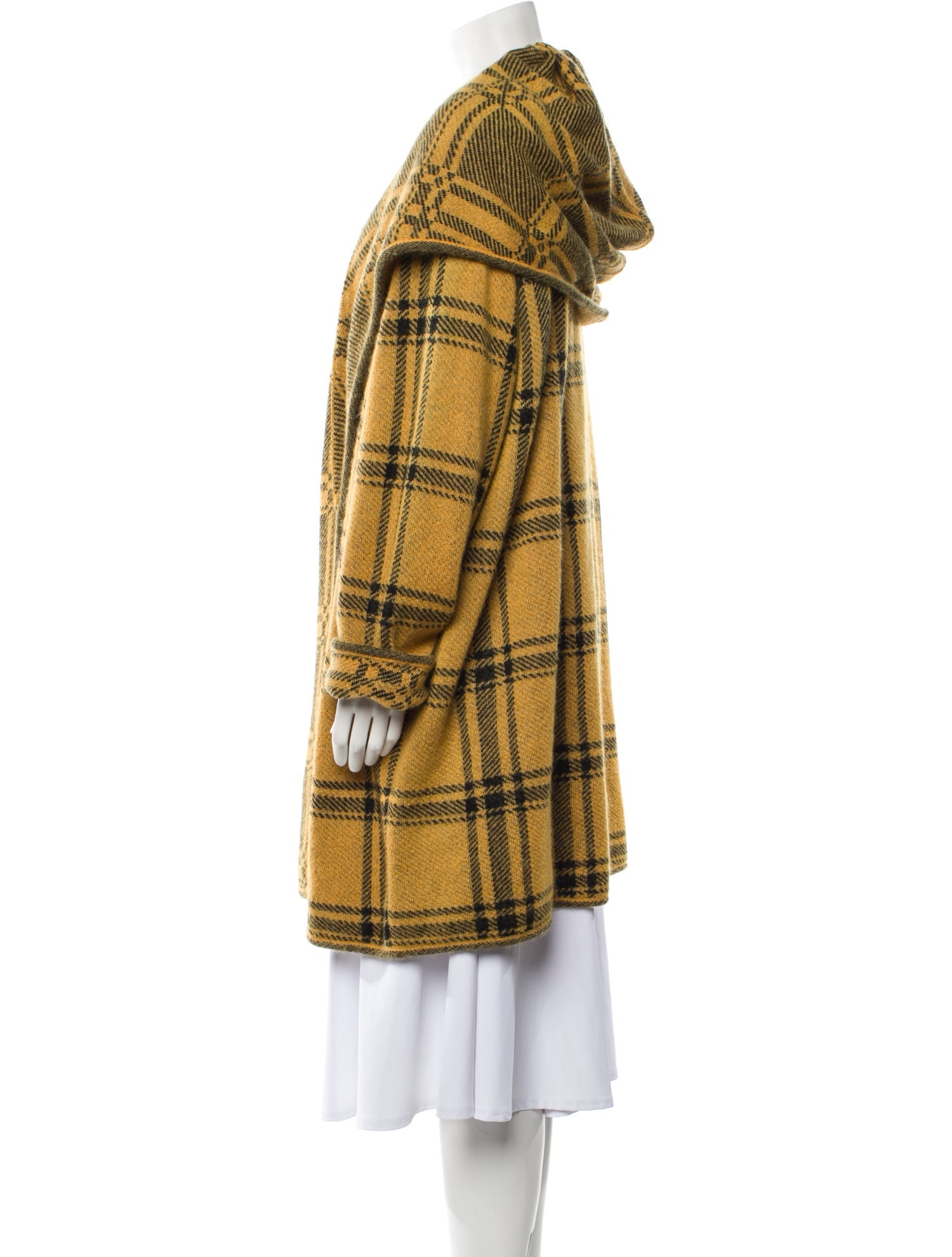 Ungaro Paris Plaid Print Coat