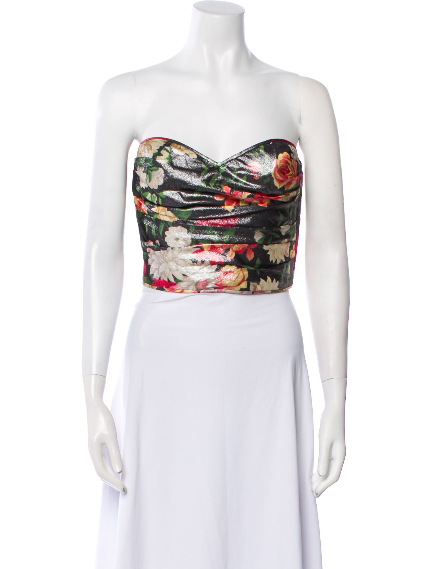 Ungaro Paris Vintage Printed Crop Top