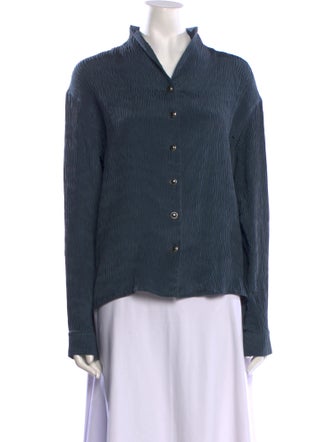 Ungaro Paris Long Sleeve Button-Up Top