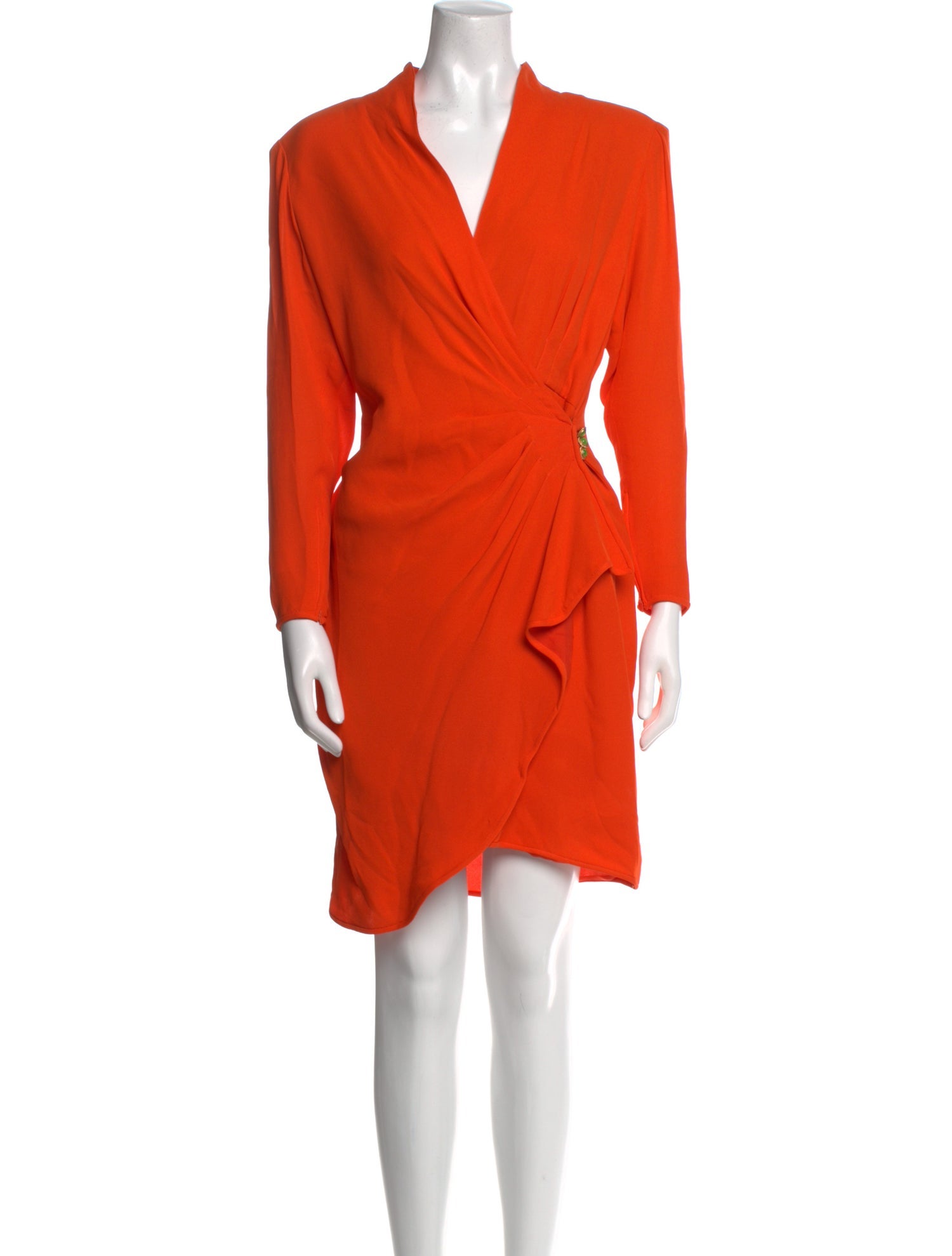 Ungaro Paris V-Neck Knee-Length Dress