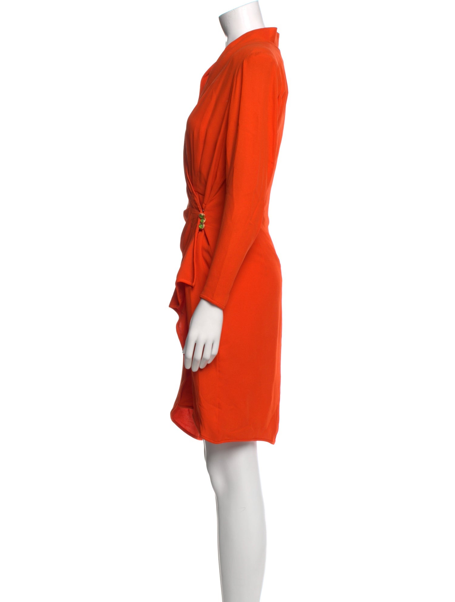 Ungaro Paris V-Neck Knee-Length Dress