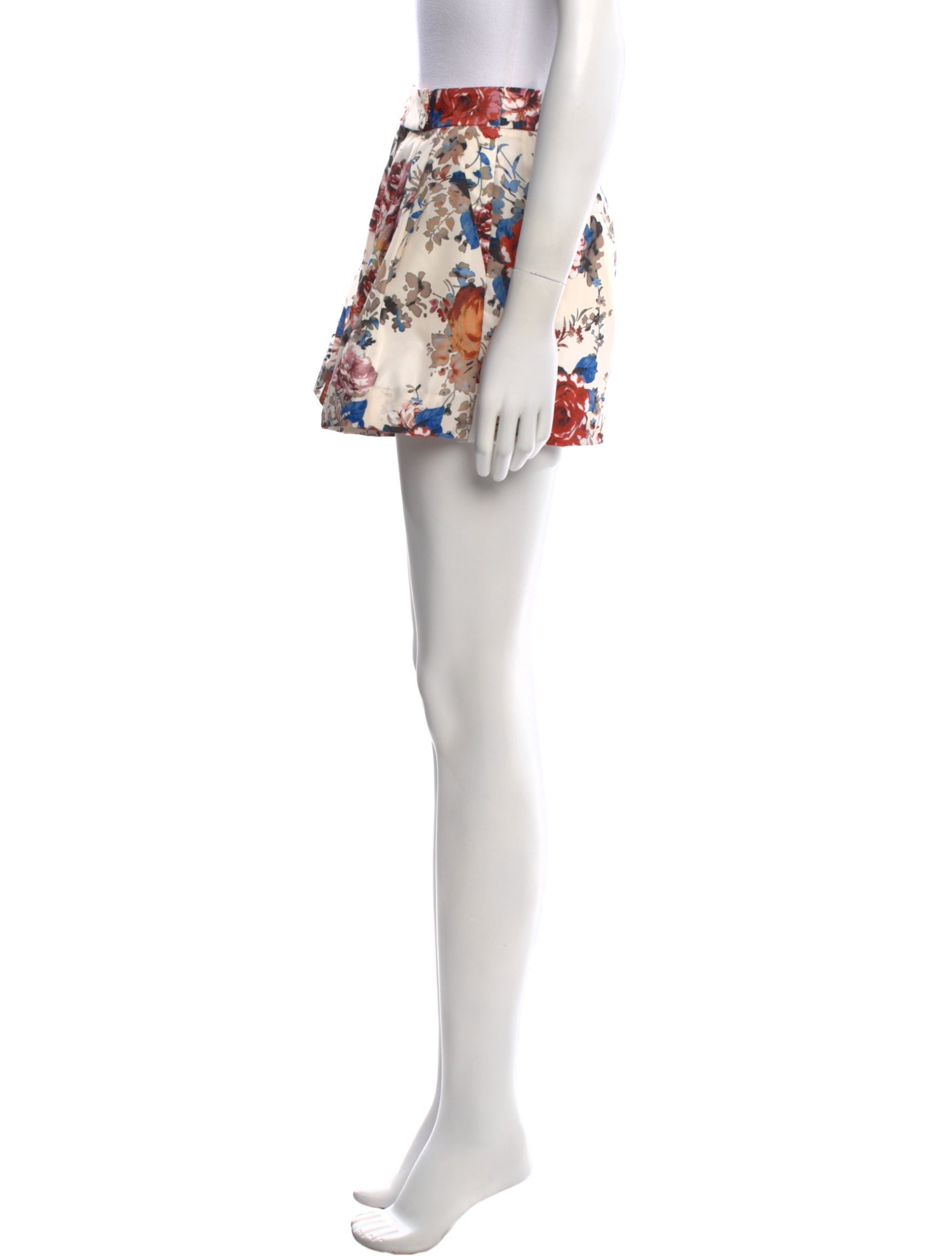 Ungaro Paris Floral Print Mini Shorts