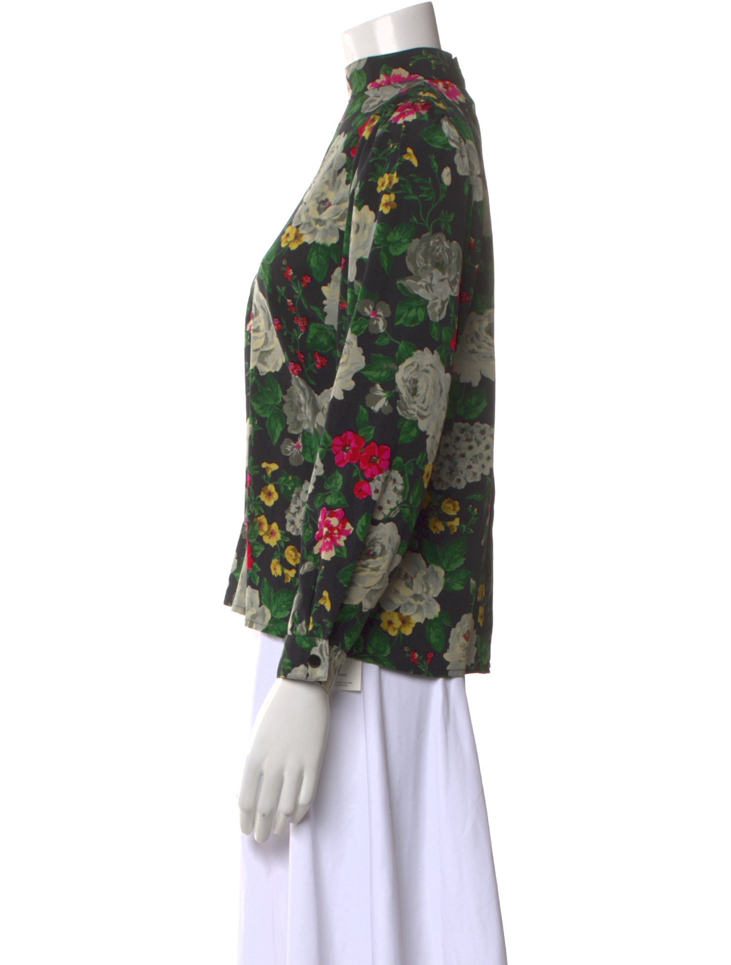 Ungaro Paris Silk Floral Print Blouse